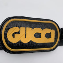 Load image into Gallery viewer, Gucci Black/Yellow Leather Waist Bag