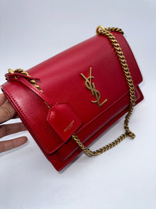 YSL Red Sunset Bag