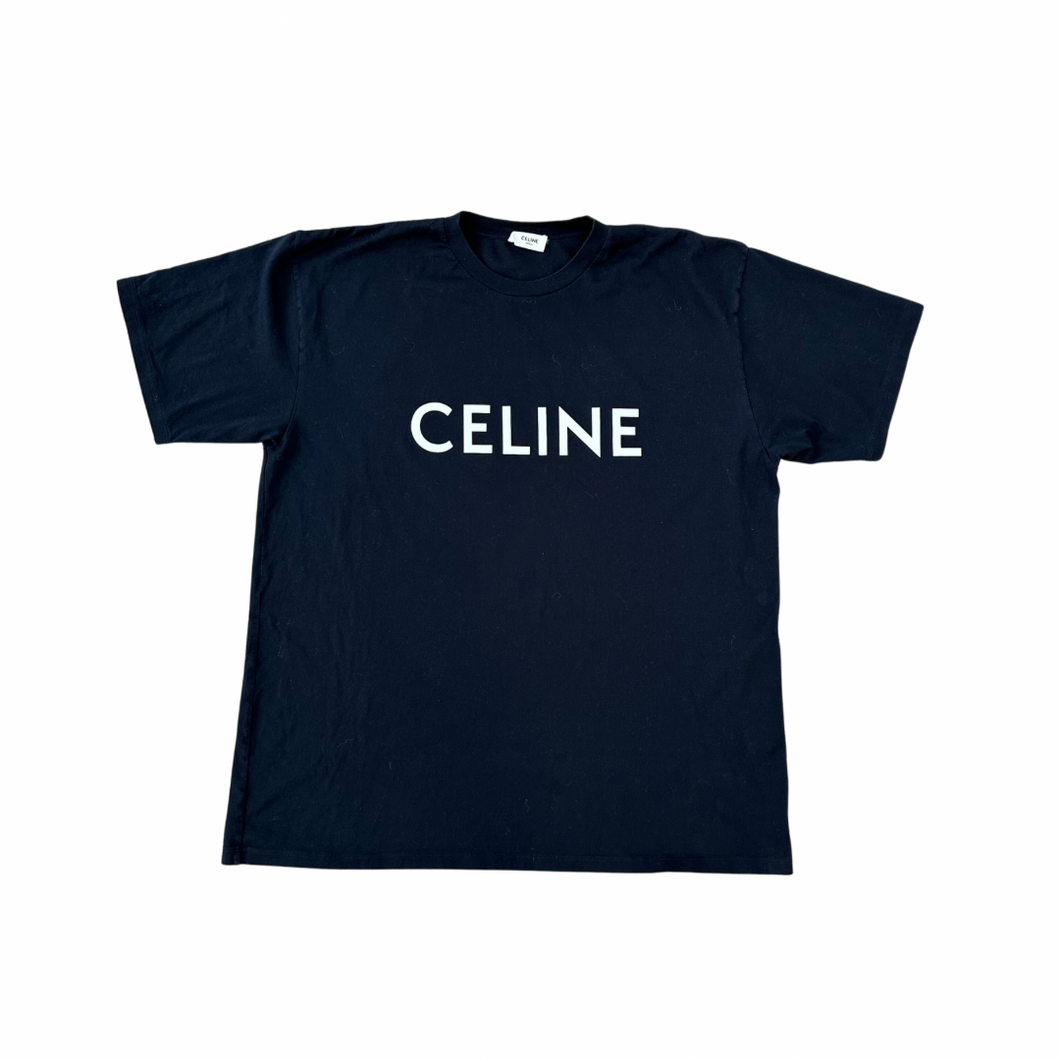 Celine Graphic Tee Black