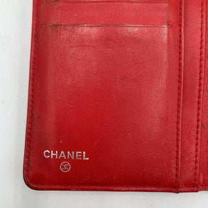 Chanel Red Caviar Flap Wallet