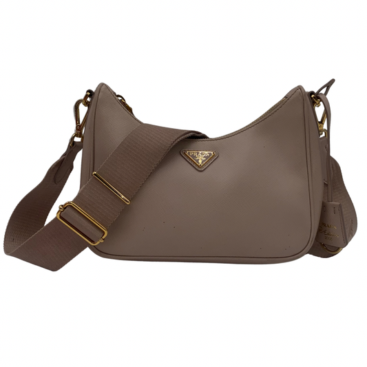 Prada Nude Leather Crossbody