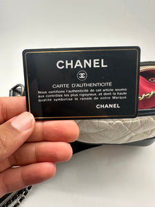 Chanel Black/White Quilted Bag