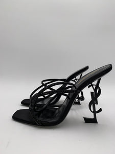 Yves Saint Laurent Black Strappy Opyum Heel