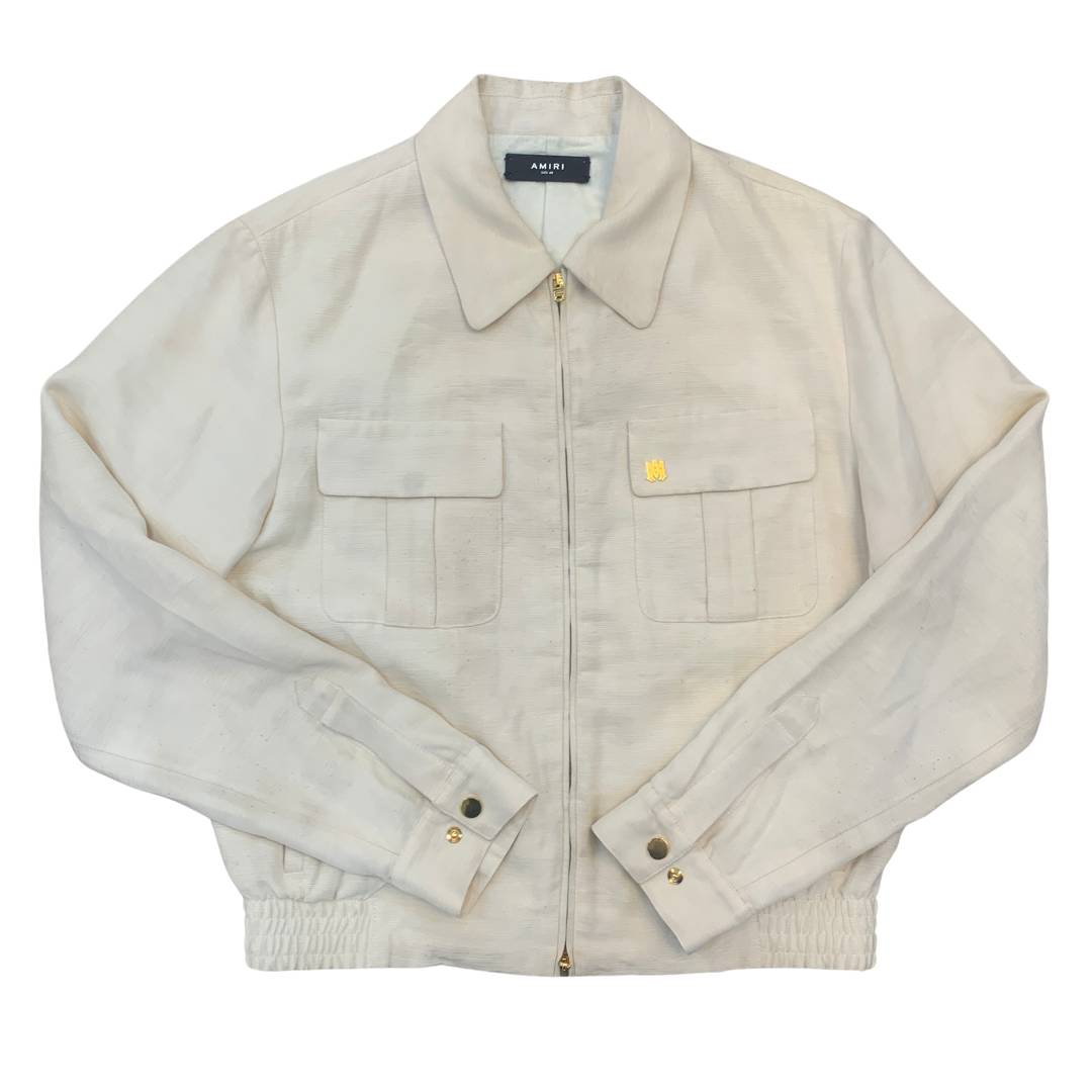 Cream silk jacket clearance