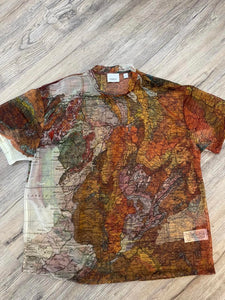 Burberry Map Mesh Tshirt