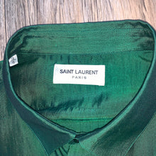 Load image into Gallery viewer, Saint Laurent Green Button Up Shirt