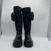 Load image into Gallery viewer, Prada Tall Black Nylon Boot