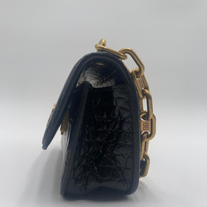 Balenciaga Black Croc Bag