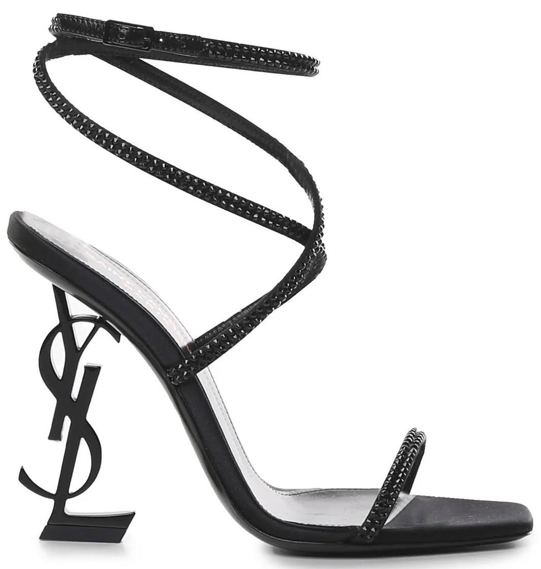 Yves Saint Laurent Black Strappy Opyum Heel