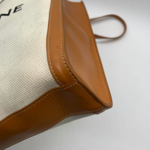 Celine Canvas/Leather Tote Bag