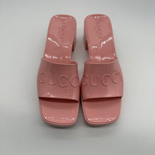Load image into Gallery viewer, Gucci Pink Rubber Sandals