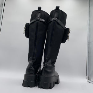 Prada Tall Black Nylon Boot