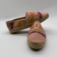 Load image into Gallery viewer, Chanel Pink/Plaid Espadrilles