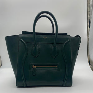 Celine Green Medium Phantom Tote Bag