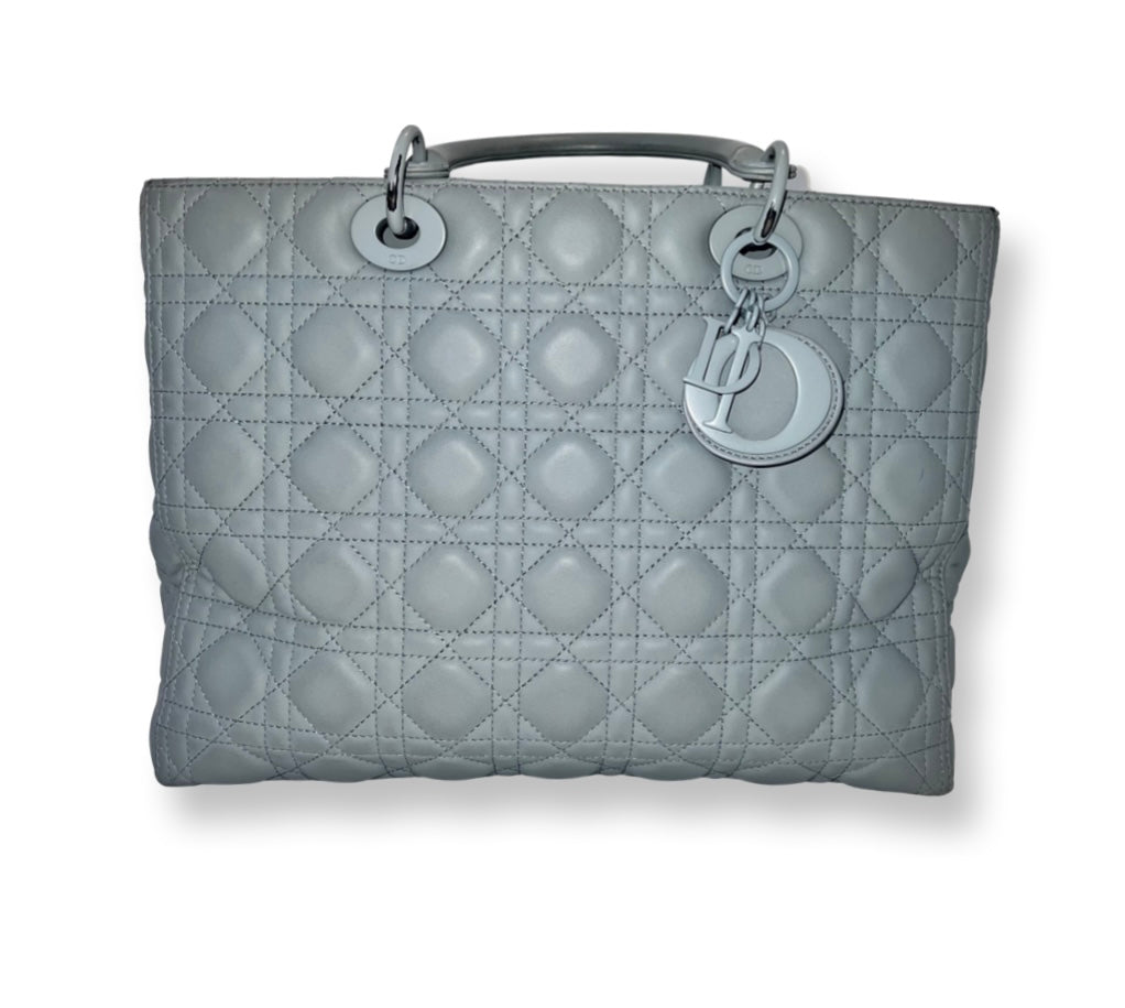 Dior Matte Grey Lady Bag