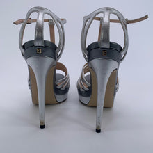 Load image into Gallery viewer, Fendi Silver Sandal Heel