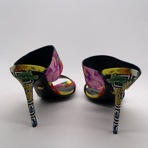 Versace Floral Sandal Heel