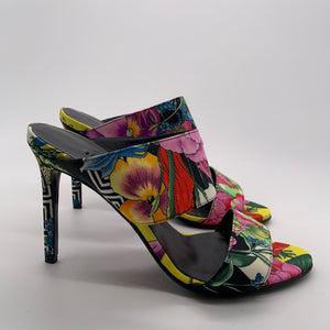 Versace Floral Sandal Heel