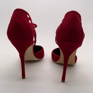 Manolo Blahnik Burgundy Heel