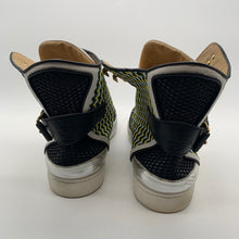 Load image into Gallery viewer, Christian Louboutin Black/Green/Yellow Hightop Sneaker