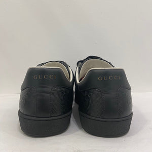 Gucci Black Leather Sneaker (Unisex)