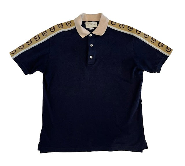 Gucci Navy Blue Polo Shirt