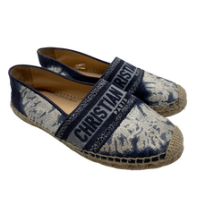 Load image into Gallery viewer, Dior Navy Print Espadrilles