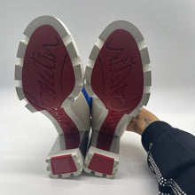Load image into Gallery viewer, Christian Louboutin White/Blue Heel