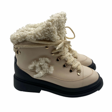 Load image into Gallery viewer, Chanel Leather Shearling Ankle Boot