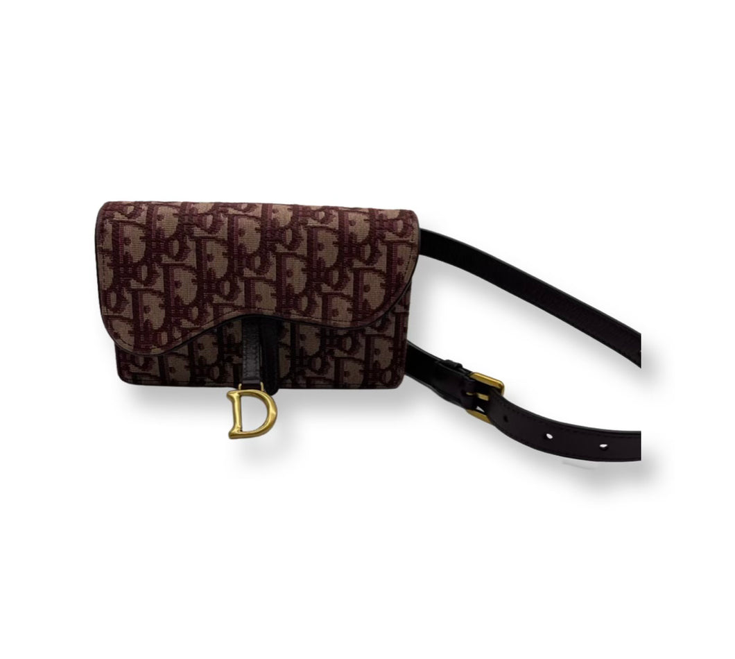 Dior Maroon Belt Bag