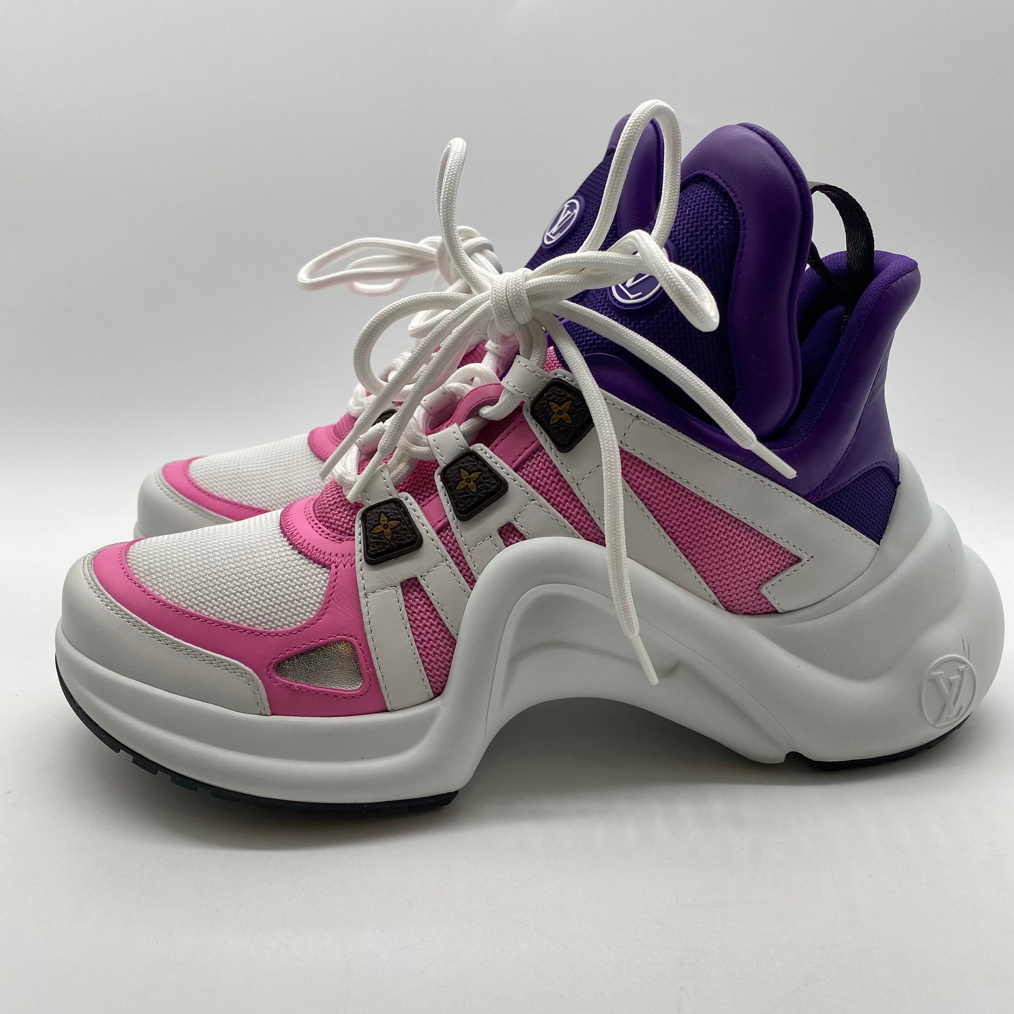 lv pink sneakers