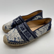 Load image into Gallery viewer, Dior Navy Print Espadrilles