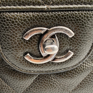 Chanel Classic Green Handbag