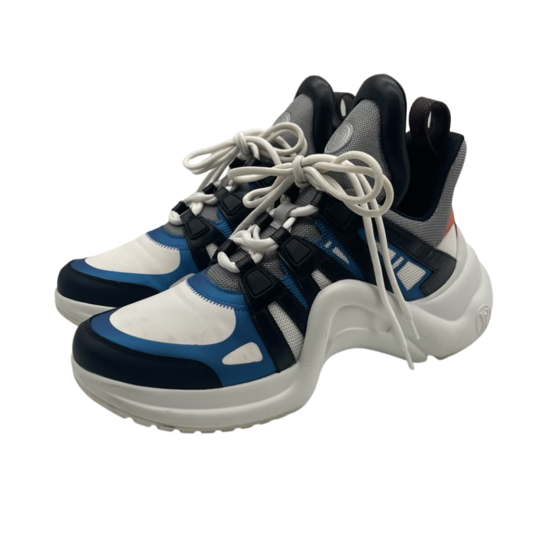 white and blue louis vuitton sneakers