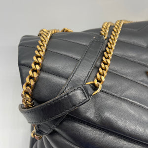 YSL Black Leather Crossbody Bag