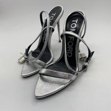 Load image into Gallery viewer, Tom Ford Silver Padlock Heel