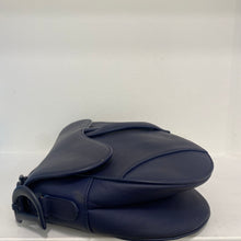 Load image into Gallery viewer, Dior Navy Blue Matte Saddle Bag