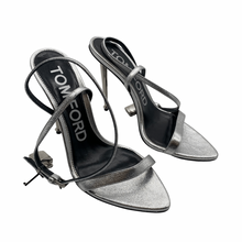 Load image into Gallery viewer, Tom Ford Silver Padlock Heel