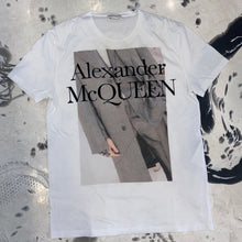 Load image into Gallery viewer, Alexander McQueen printed white tshirt