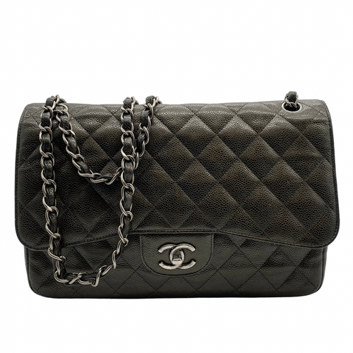 Chanel Classic Green Handbag