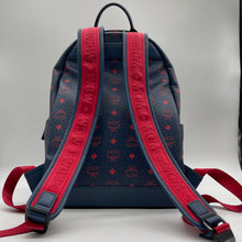 Load image into Gallery viewer, MCM Blue/Red Leather Backpack