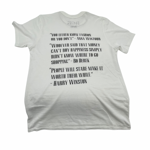 RCR LUXURY TSHIRT WHITE SIZE: SMALL