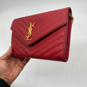 Yves Saint Laurent Red Shoulder Bag