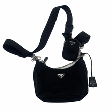 Load image into Gallery viewer, Prada Black Nylon Handbag