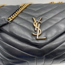 Load image into Gallery viewer, YSL Black Leather Crossbody Bag