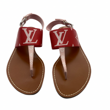 Load image into Gallery viewer, Louis Vuitton Monogram Sandal Red/Pink