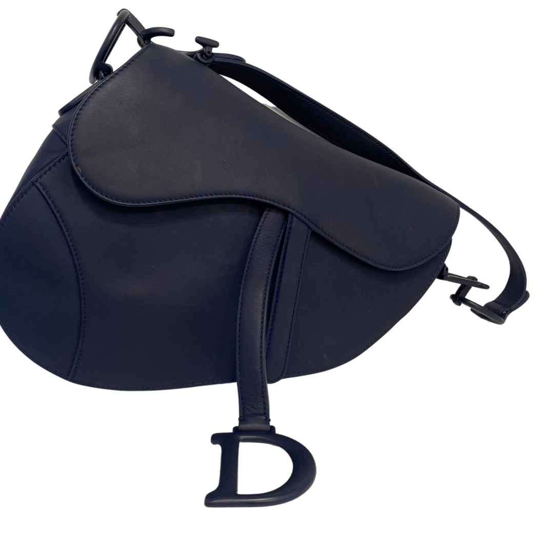 Dior Navy Blue Matte Saddle Bag – RCR Luxury Boutique