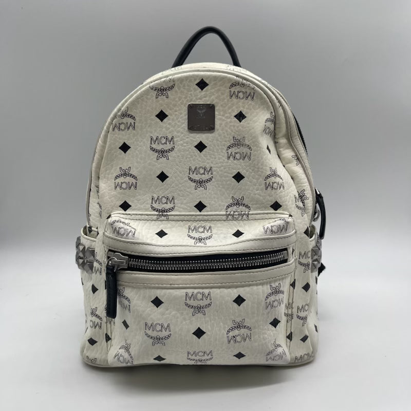 MCM White Backpack RCR Luxury Boutique