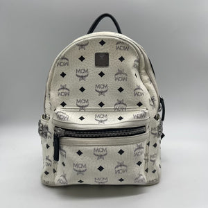 MCM White Backpack