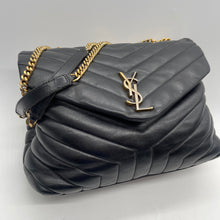 Load image into Gallery viewer, YSL Black Leather Crossbody Bag